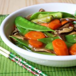 Vegetables in Sake Sauce