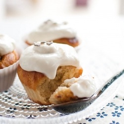 Vanilla and Lavender Muffins