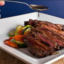 Balsamic Glazed Skirt Steak