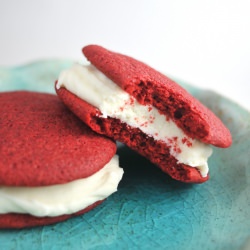 Red Velvet Sandwich Cookies