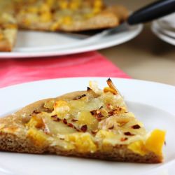 Roasted Acorn Squash & Garlic Pizza