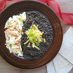 Mexican Style Beluga Lentils