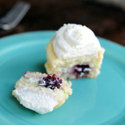 Blackberry Chiffon Cupcakes