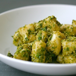 Gnocchi with Basil Pesto