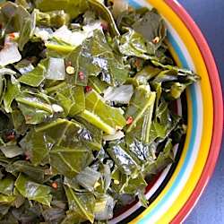 Beer Braised Collard Greens