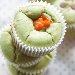 Green Tea Mochi Cupcakes