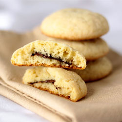 Nutella Filled Cream Cheese Cookies