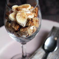 Peanut Butter Banana Bread Parfaits