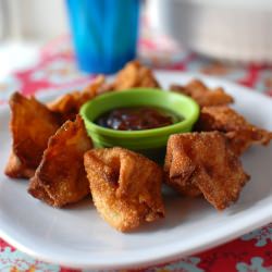 Fried BBQ Chicken Pouches