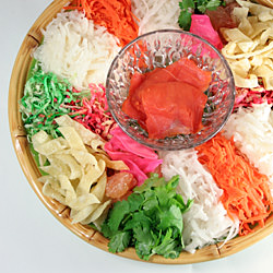 Yee Sang and Chinese New Year Feast