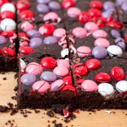 Whole Wheat Valentine’s Brownies