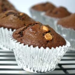 Chocolate & Peanut Butter Muffins