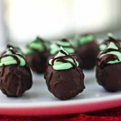 Creme de Menthe Brownie Balls