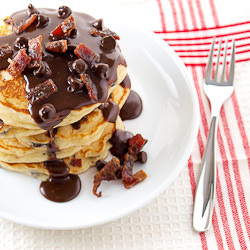 Chocolate Chip Bacon Pancakes