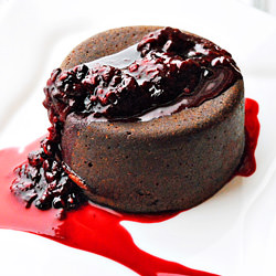 Chocolate Nutella Molten Lava Cakes