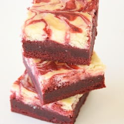 Red Velvet Cheesecake Brownies