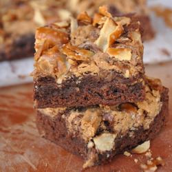 Peanut Butter Pretzel Brownies