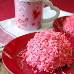 Red Velvet Raspberry Snowballs