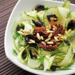 Courgettes and Sundried Tomatoes