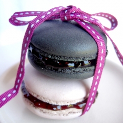 Fruits Noir Macarons