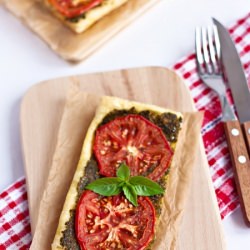 Tomatoes and Basil Pesto Tart