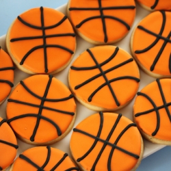 Basketball Sugar Cookies