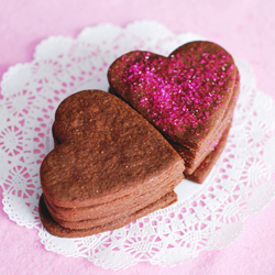 Brownie Heart Roll-Out Cookies