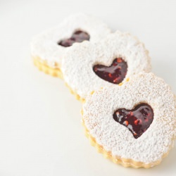 Raspberry Jam Linzer Cookies