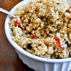 Garlic Red Pepper & Mushroom Quinoa