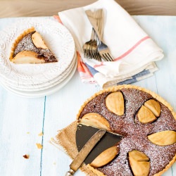 Chocolate and Pear Tart