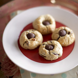 PB & H Choc Drop Cookies