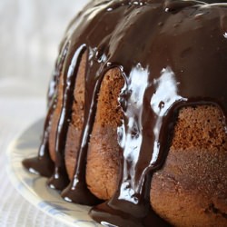 Banana Cake with Chocolate Ganache