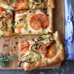 Focaccia with Caramelized Onions