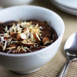 Almond Coconut Chocolate Pudding