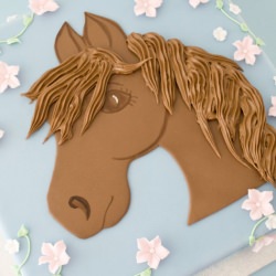 Cake with Horse Motif