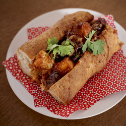 Crispy Drunken (not)Chicken Baguette