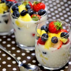 Yoghurt and Fruits