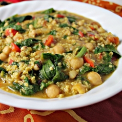 Curried Coconut Soup w/ Chickpeas