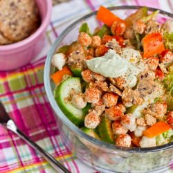 Tahini Avocado Chickpea Salad