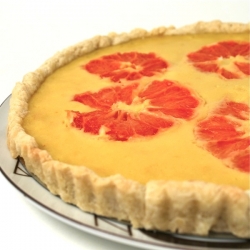 Grapefruit Cardamom Tart