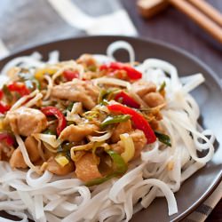 Chicken Stir Fry with Leek