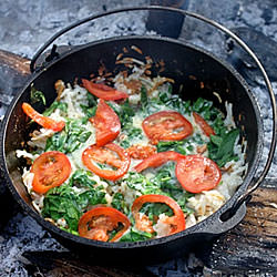 Dutch Oven Hash Browns