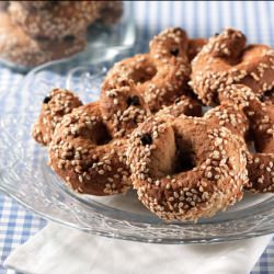 Spiced Cookies with Sesame and Ouzo