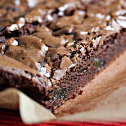 Wasabi and Ginger Brownies