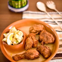 LowCarb Fried Chicken Potato Salad