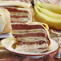 Torta di Crepes alle Banane