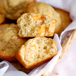 White Whole Wheat Apricot Muffins