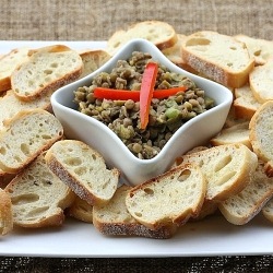 Crostini with Lentils