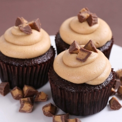 Chocolate Peanut Butter Cupcakes