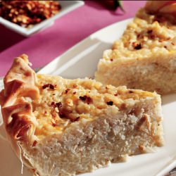 Top Open Rice Pie with Chicken